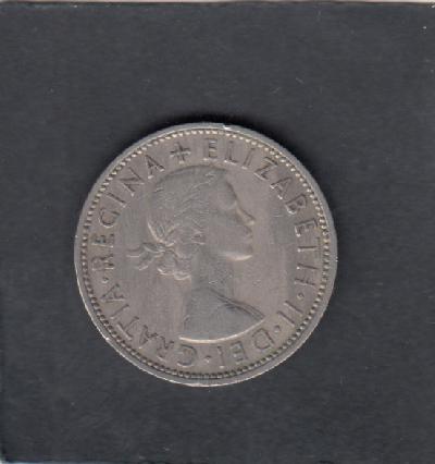 Beschrijving: 2 Shillings  ELIZABETH II